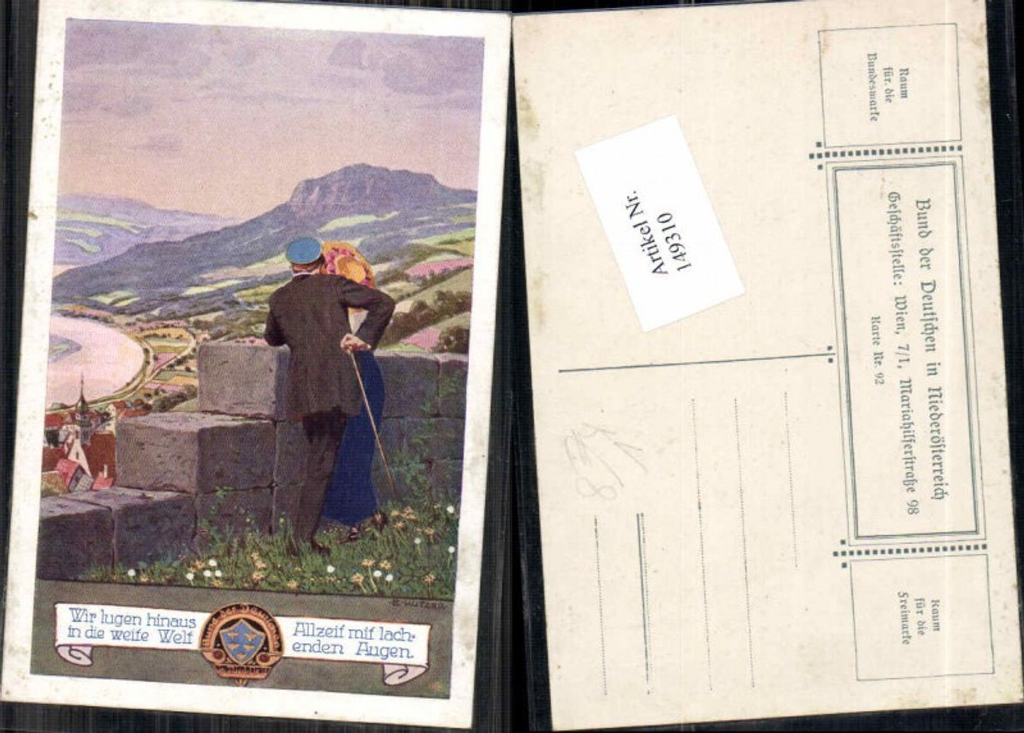 149310,Bund d. deutschen in Niederösterreich 92 Ernst Kutzer Studentica