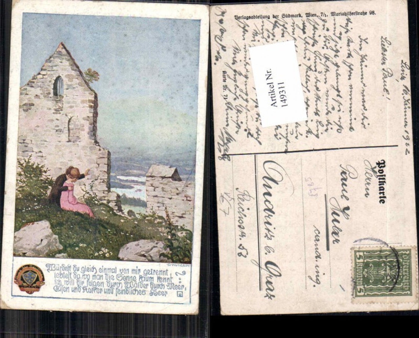 149311,Bund d. deutschen in Niederösterreich 71 Ernst Kutzer