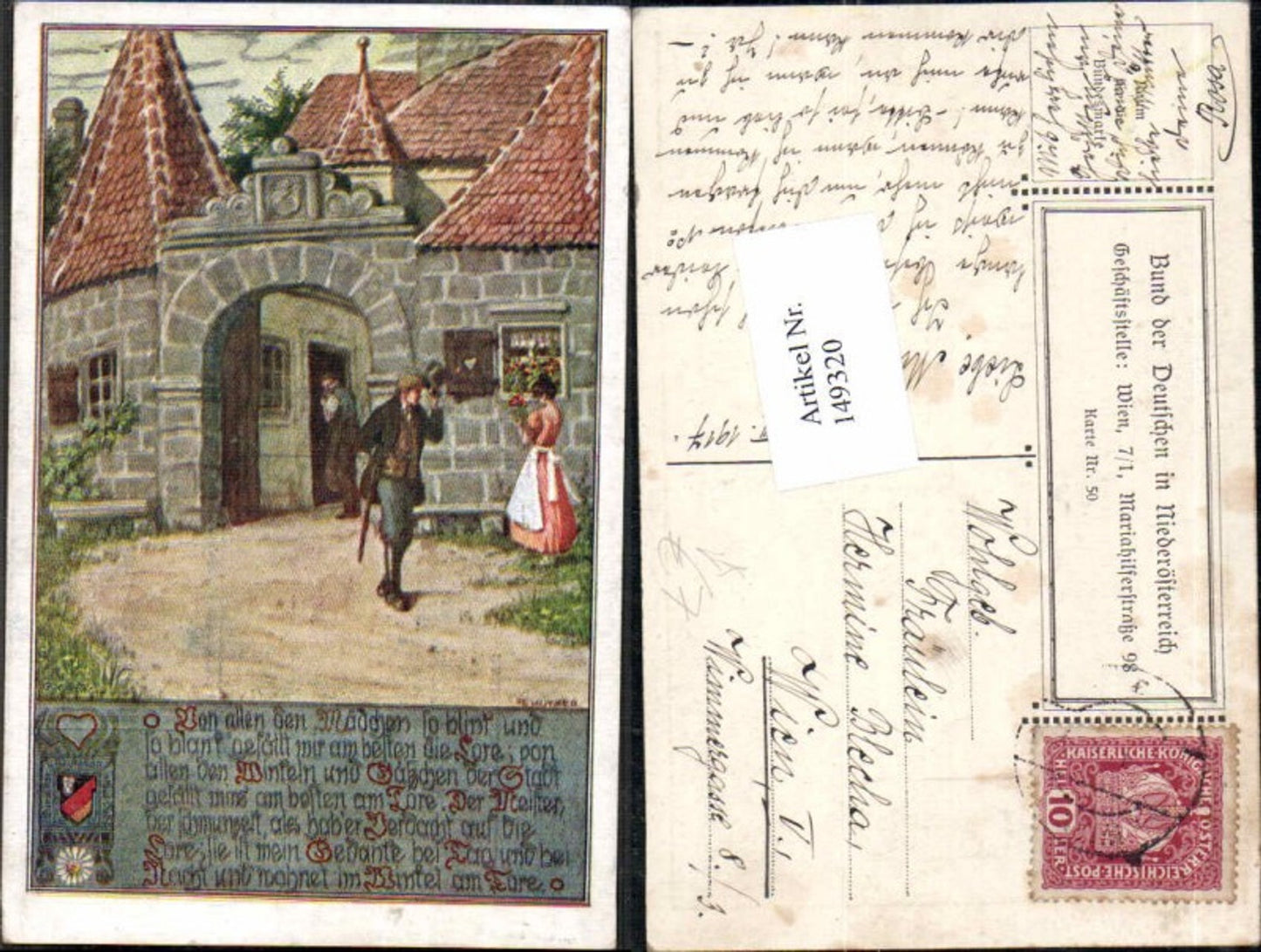 149320,Bund d. deutschen in Niederösterreich 50 Ernst Kutzer