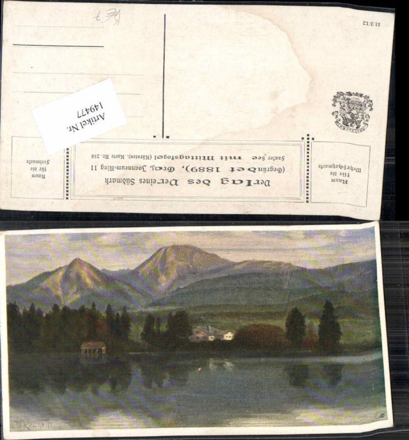 149477,Verein Südmark 210 Faak Faakersee Reichelt sign