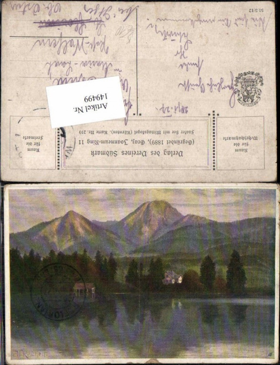 149499,Verein Südmark 210 W. Reichelt Faak Faakersee