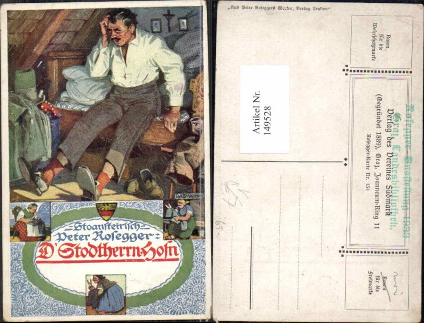 149528,Verein Südmark 134 Peter Rosegger R. Assmann