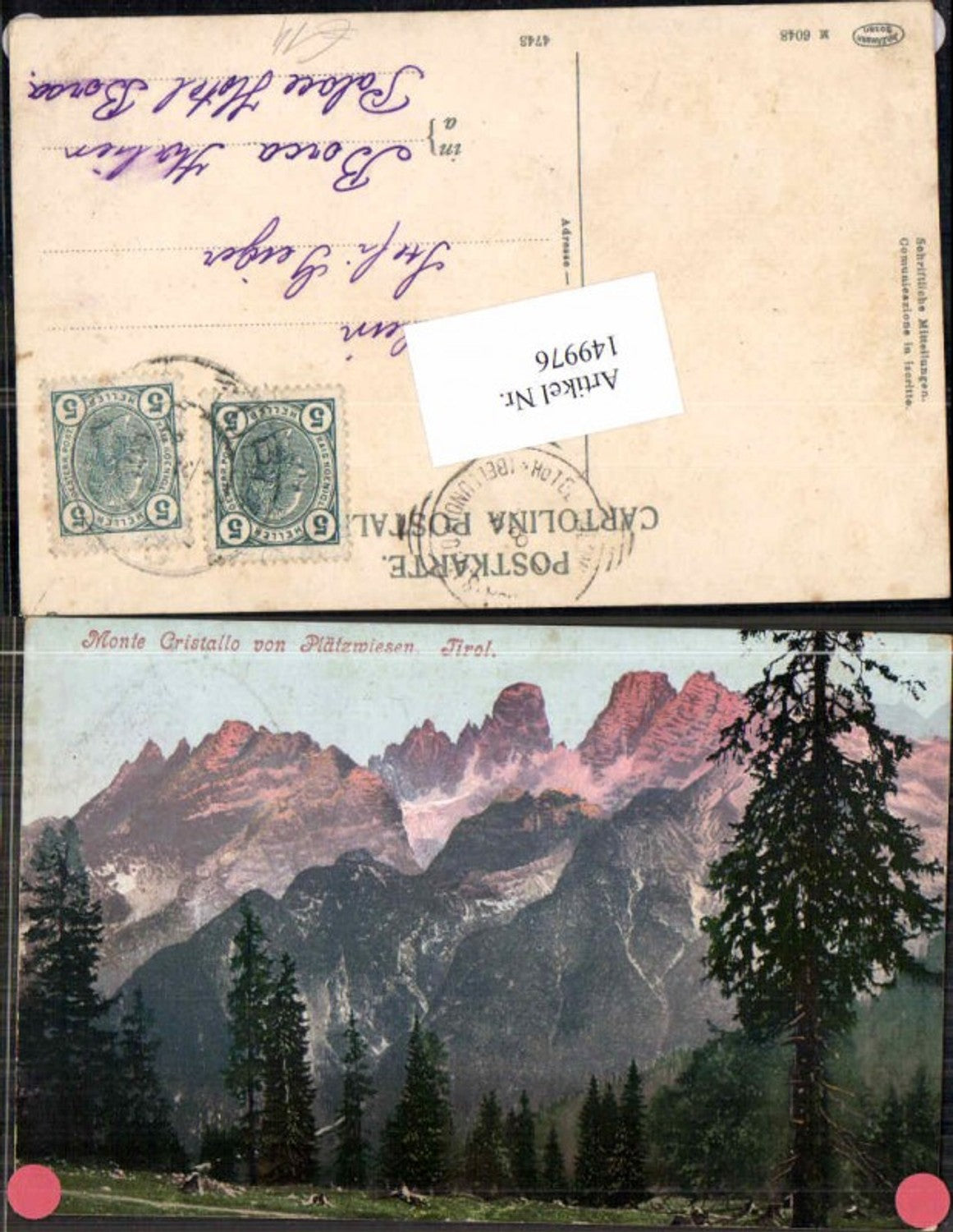 Alte Ansichtskarte – Old Postcard