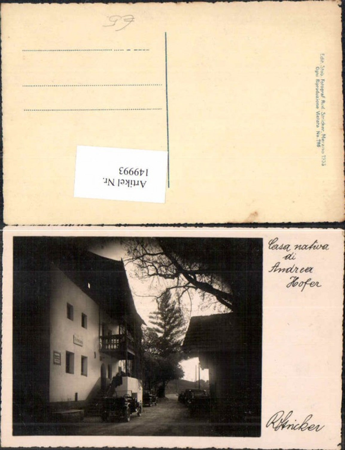 Alte Ansichtskarte – Old Postcard