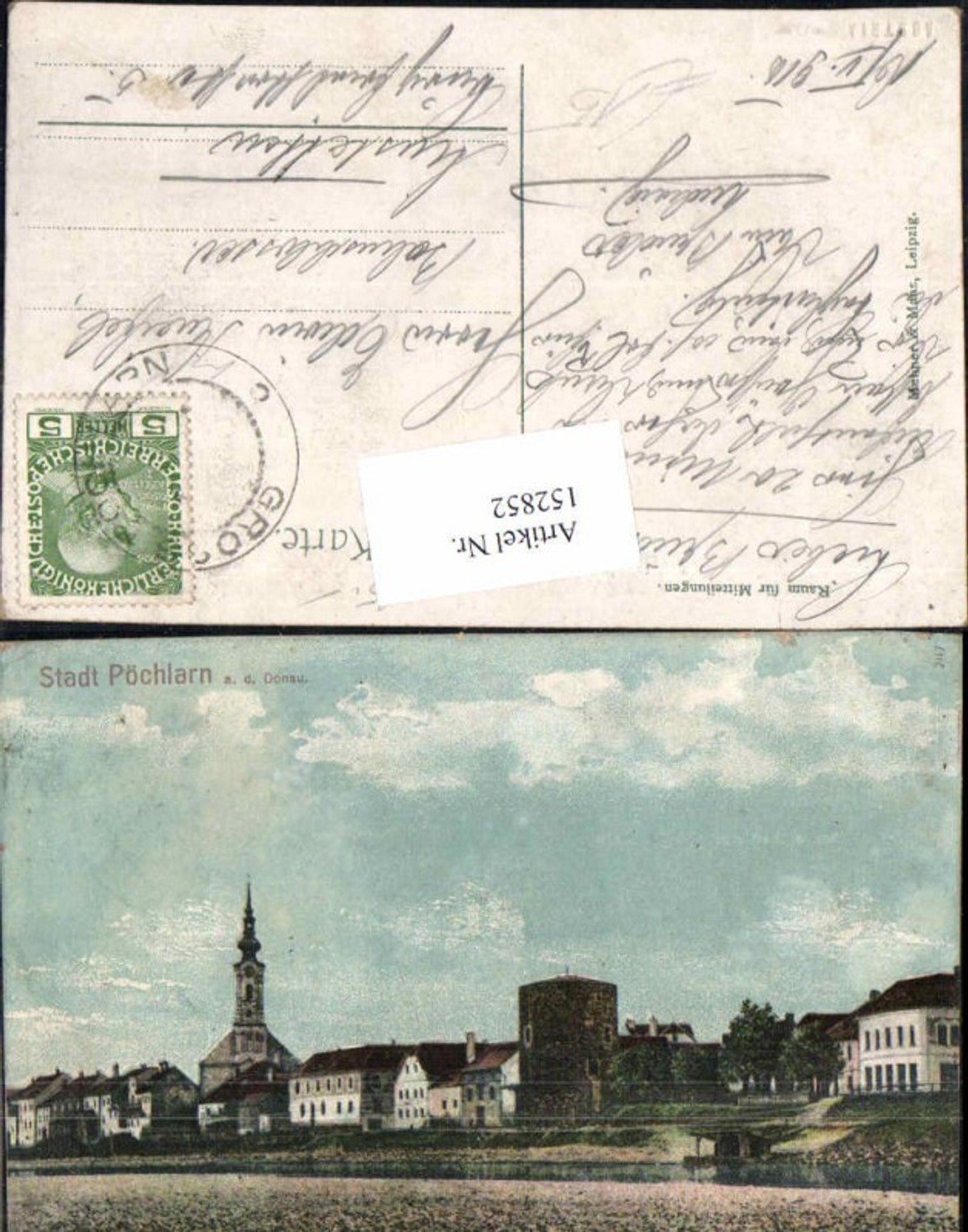 152852, City of Pöchlarn on the Danube 1915