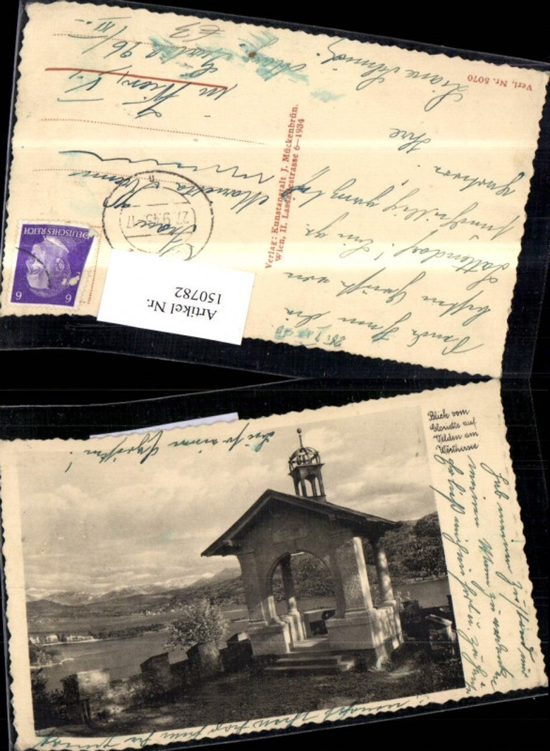 150782,Velden a. Wörthersee Blick v. d. Gloriette a. Velden 1943