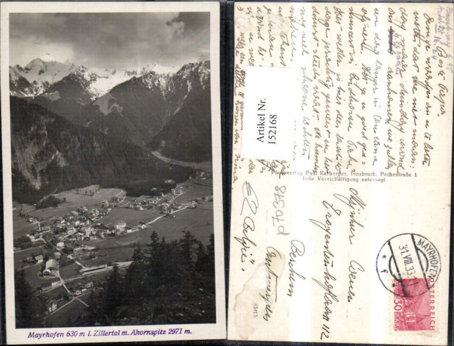 Alte Ansichtskarte – Old Postcard