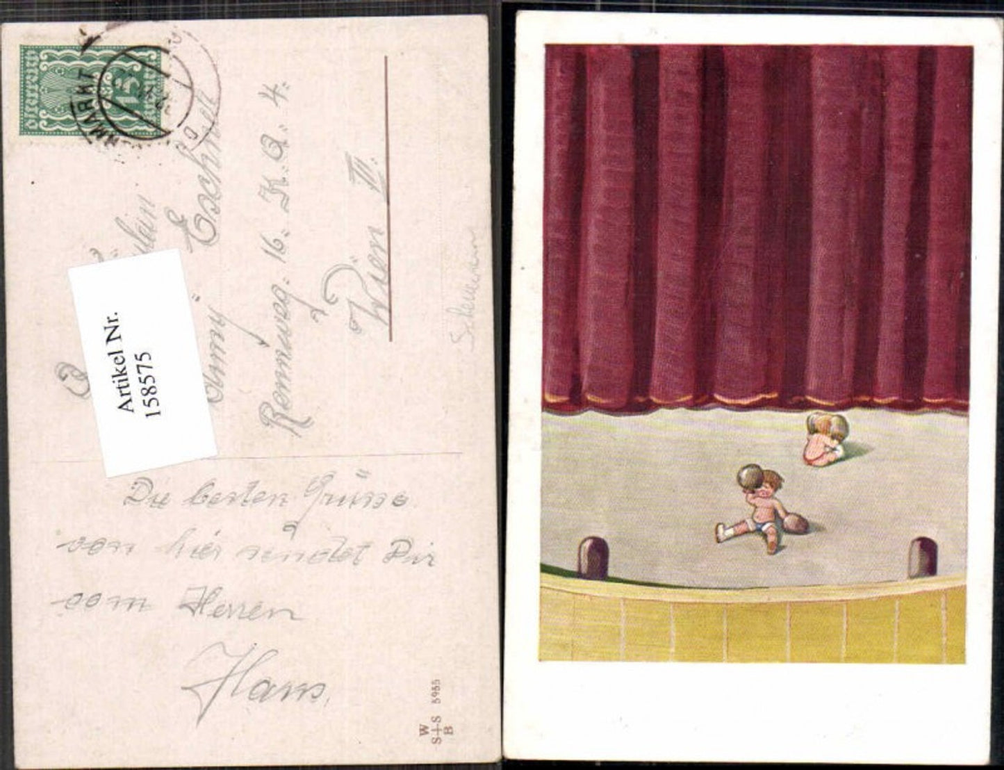 158575,Süsse Kinder beim Box Kampf Boxkampf Box