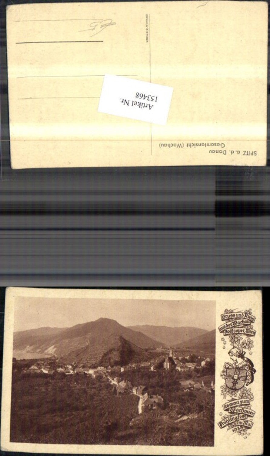 153468,Spitz a. d. Donau Gesamtansicht Wachau