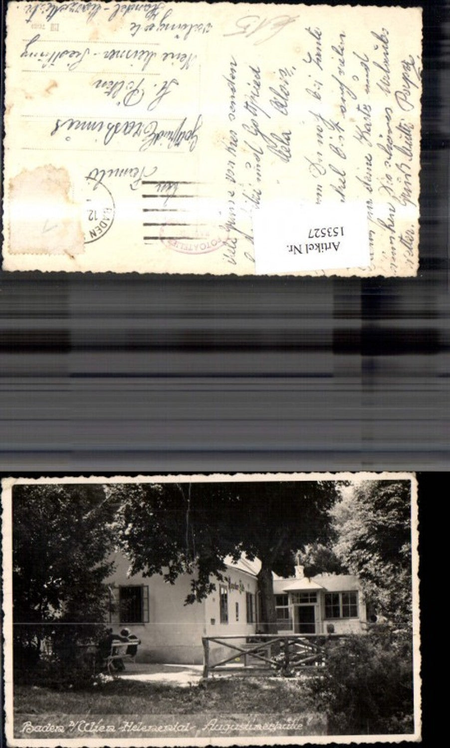 153527,Baden b. Wien Helenental Augustinerhütte
