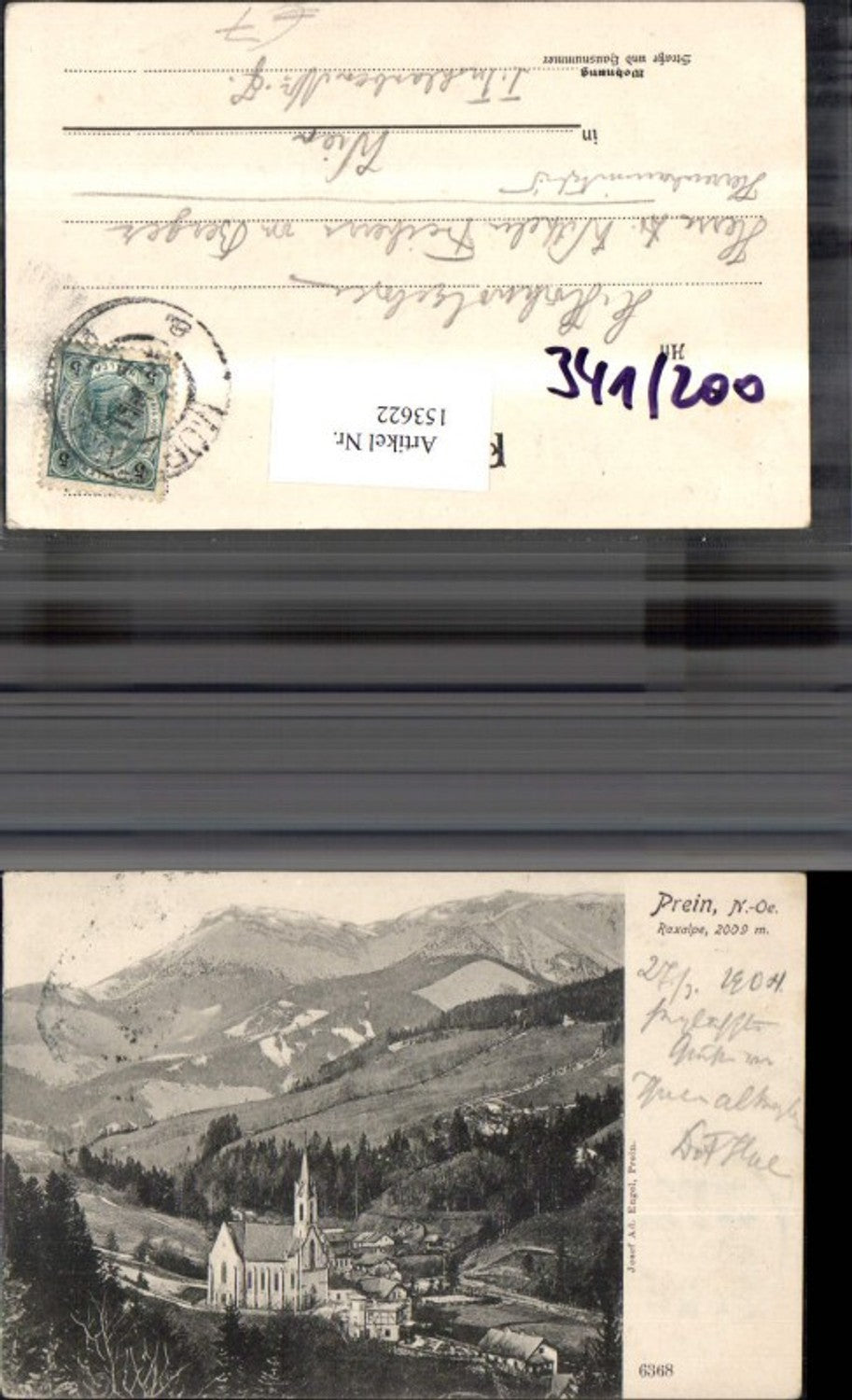 153622,Prein Raxalpe 1904
