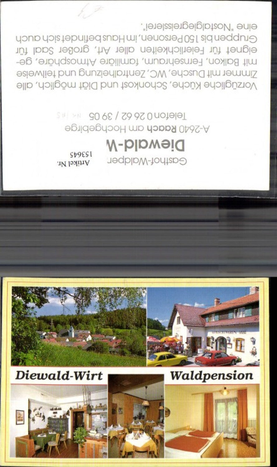 153645,Raach a. Hochgebirge Waldpension Diewald Wirt Mehrbild Ak