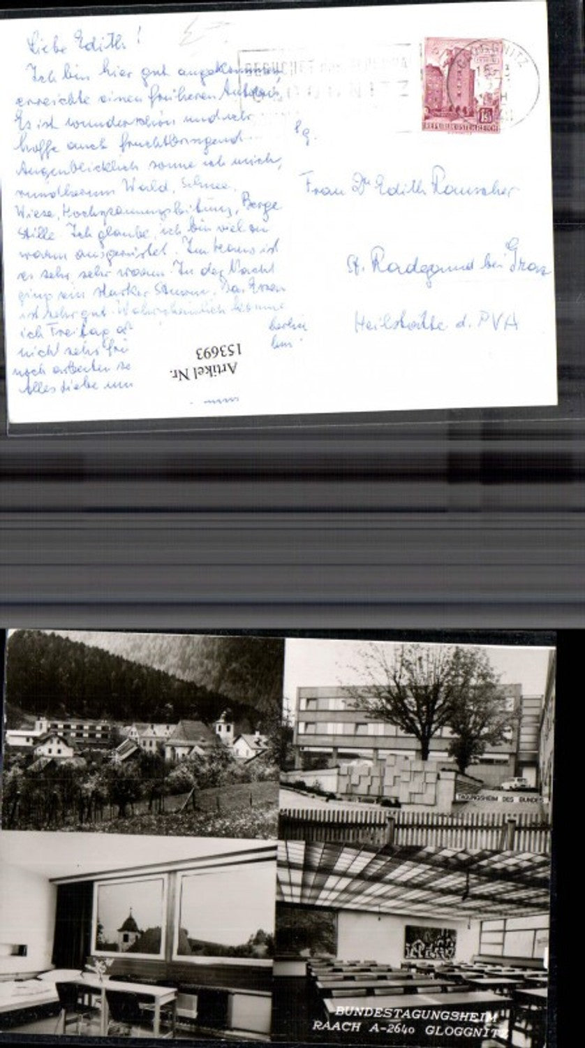 153693,Gloggnitz Bundestagungsheim Raach Mehrbild Ak 1971