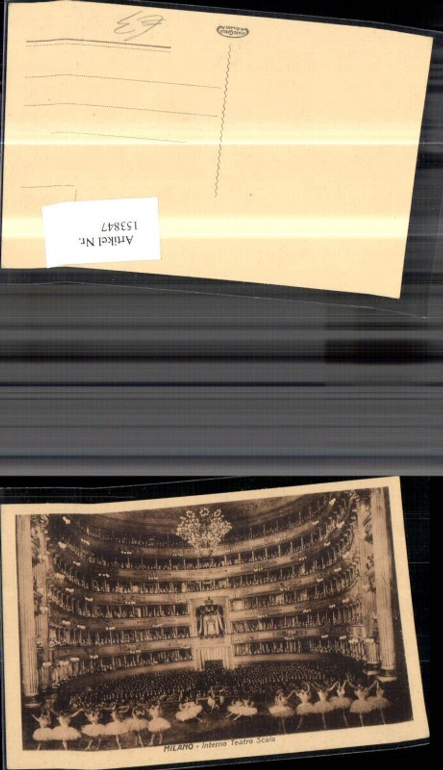 153847,Milano Interno Teatro Scala Innenansicht Theater Ballett Aufführung Tänzerinnen Mailand Lombardia
