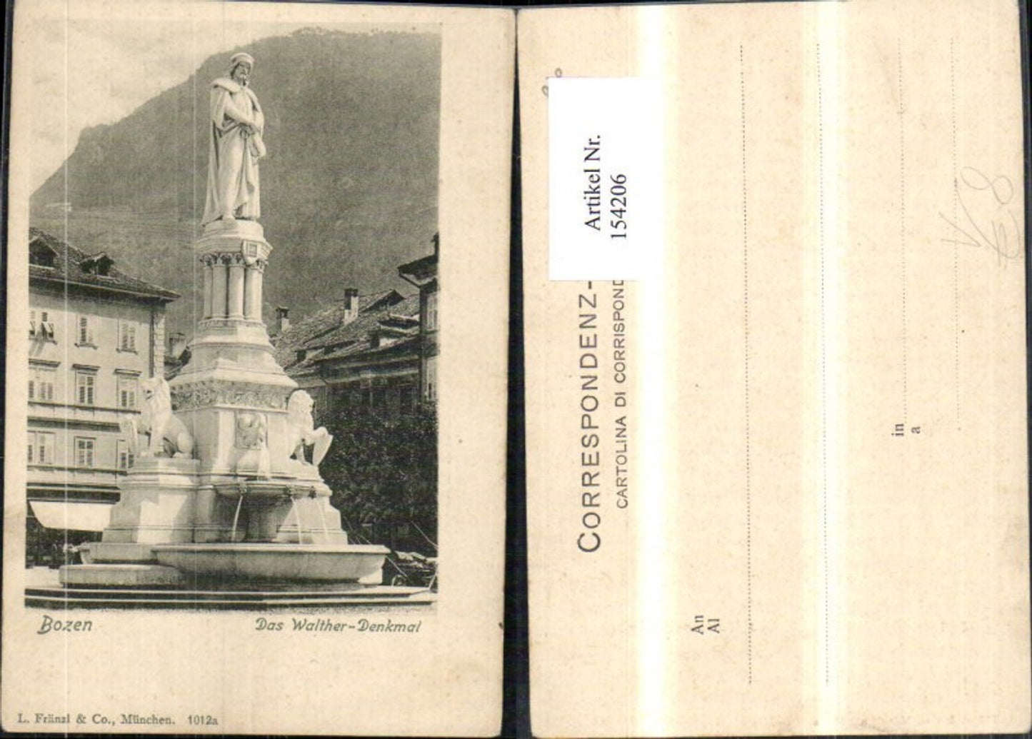 Alte Ansichtskarte – Old Postcard