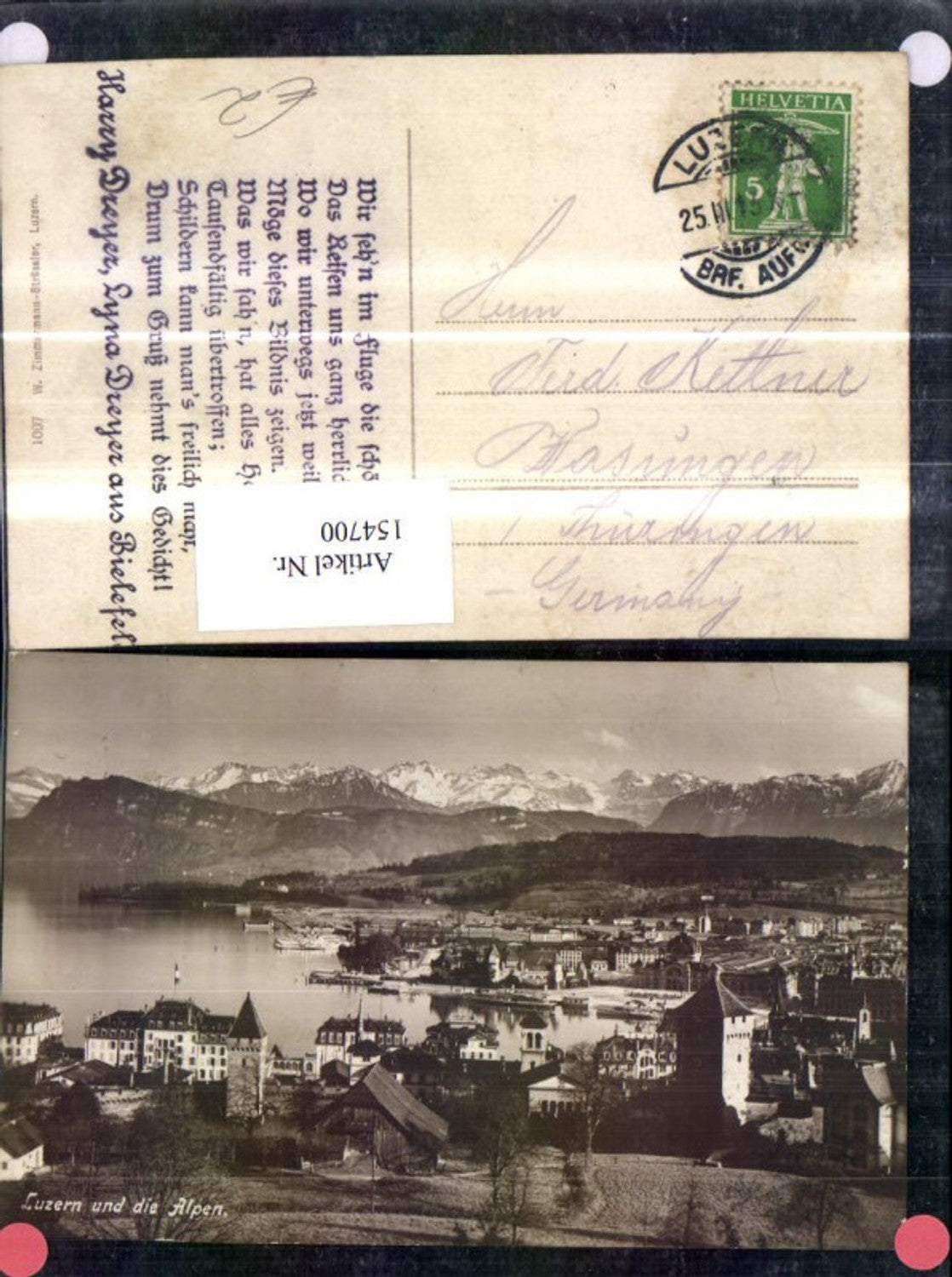 Alte Ansichtskarte – Old Postcard