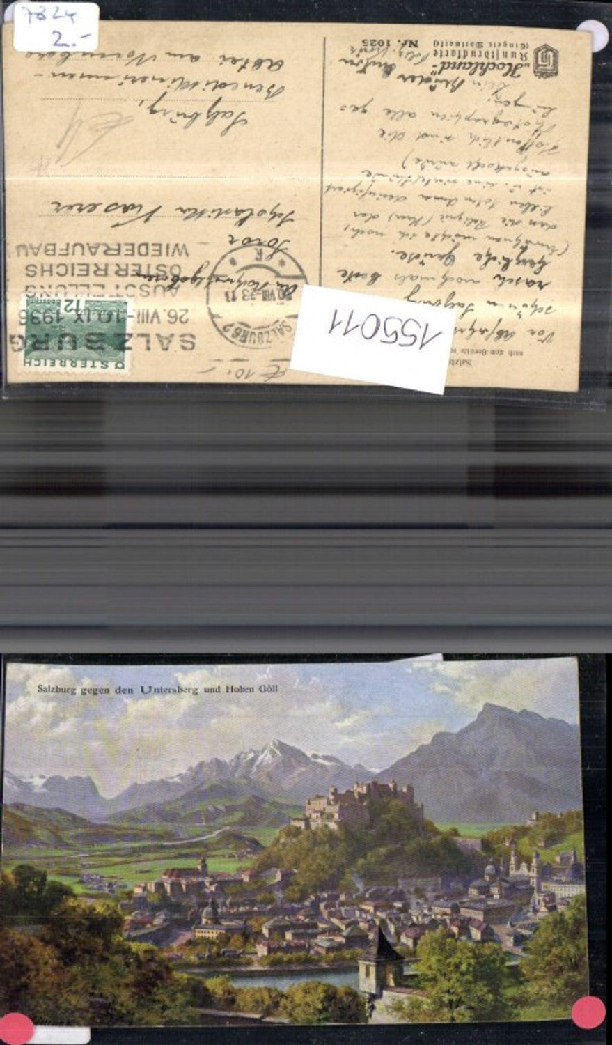 155011, Salzburg against the Untersberg and Hohen Göll 1933