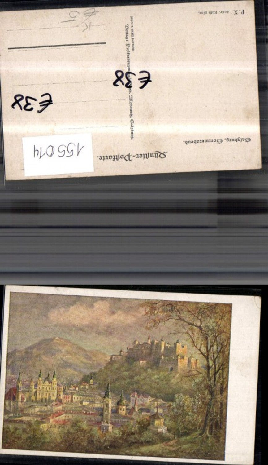 155014, Salzburg artist, summer evening, signed Andr. Roth