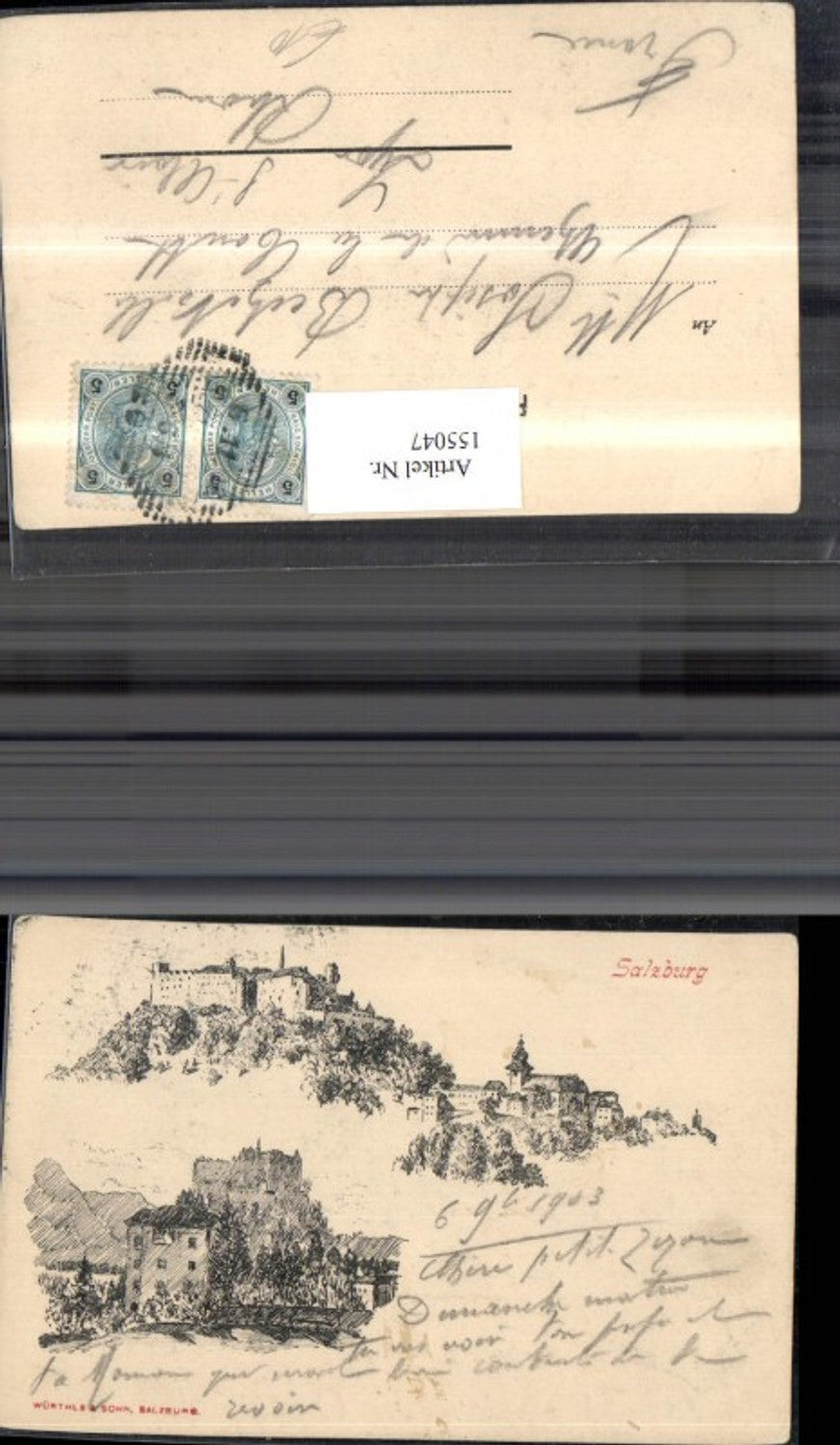 155047, Salzburg pencil drawing 1903