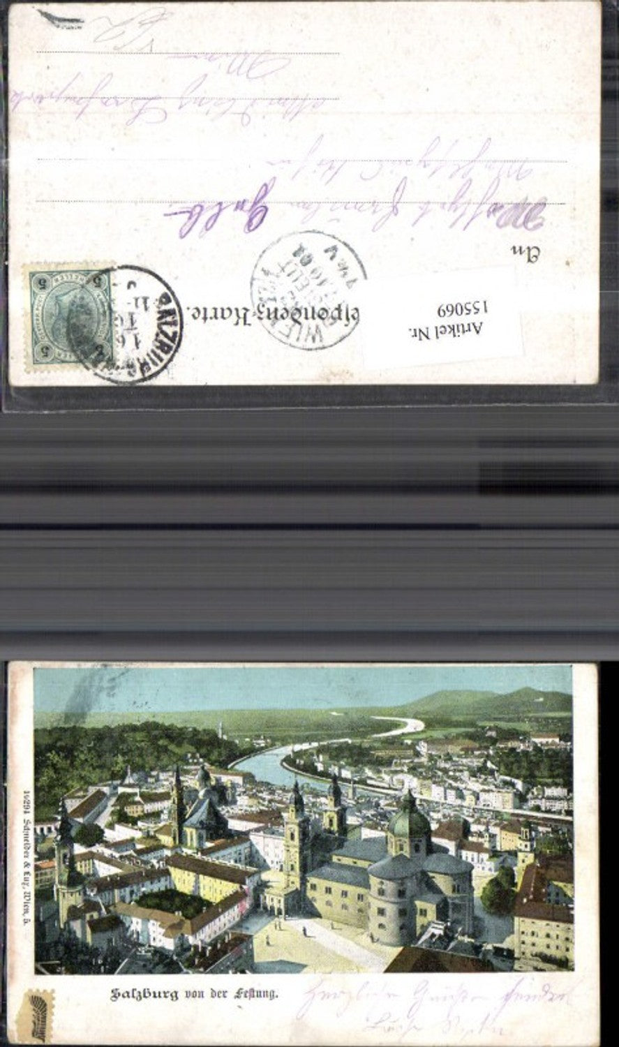 155069, Salzburg vd Festung 1901 pub Schneider Luz