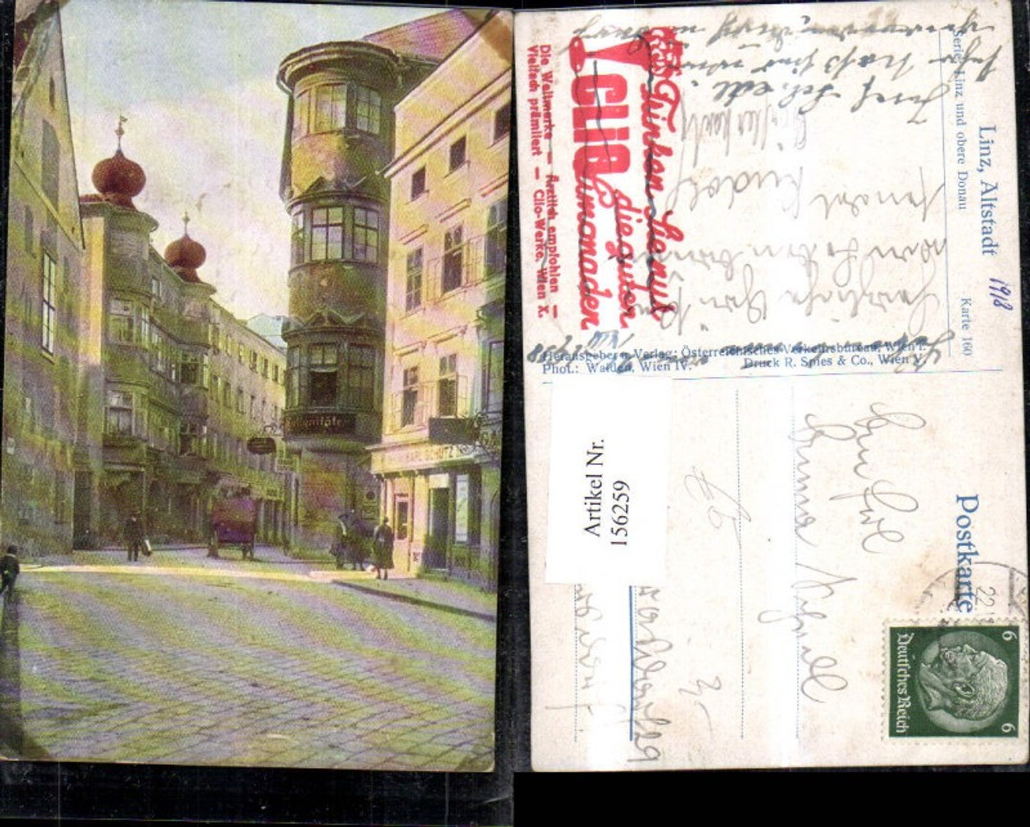 156259,Linz Altstadt Strassenansicht