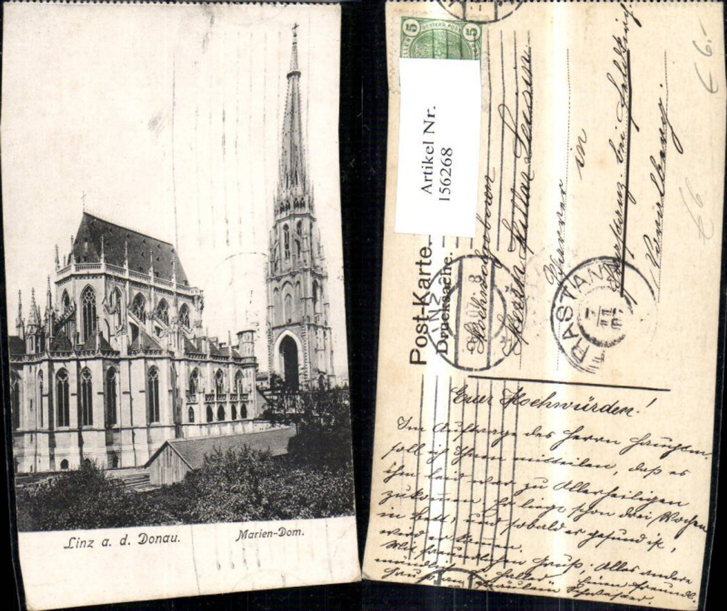 156268,Linz Marien Dom 1907