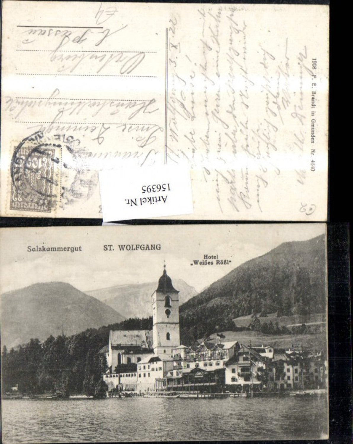 156395,St Wolfgang Hotel Weisses Rössl 1922
