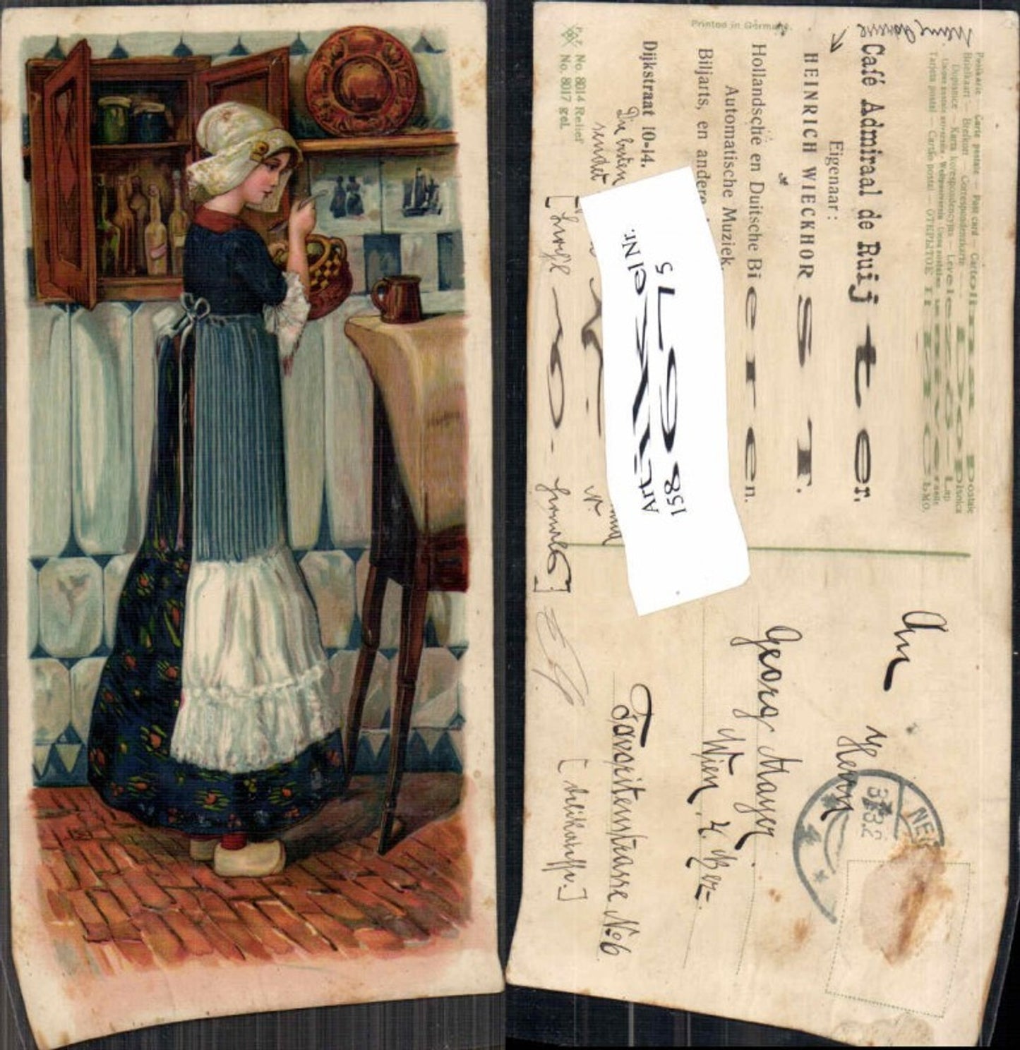 158675,Süsse Kinder Litho Tracht Haube Pantoffel