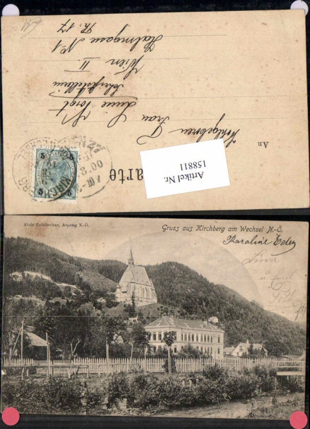 158811,Gruss aus Kirchberg am Wechsel seltene Ansicht