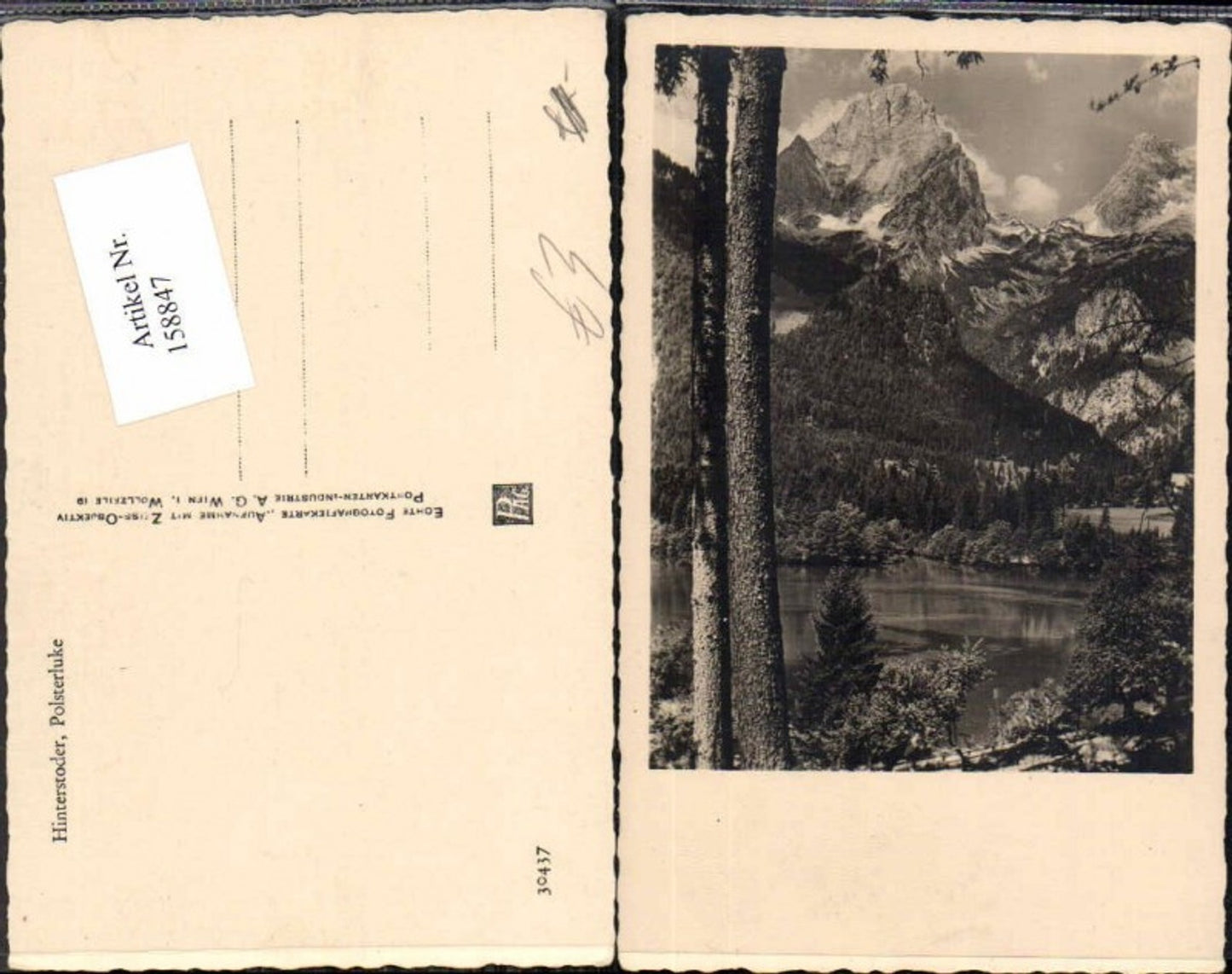 158847,Gleinkersee bei Spital am Pyhrn 1940