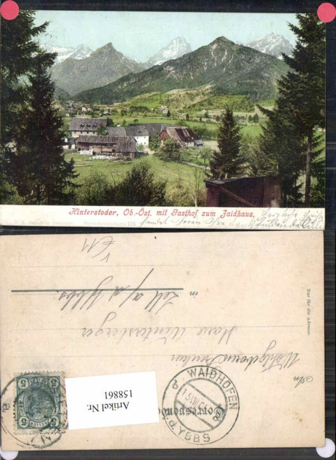 158861,Hinterstoder m. Gasthaus zum Jaidhaus pub Brandt 170