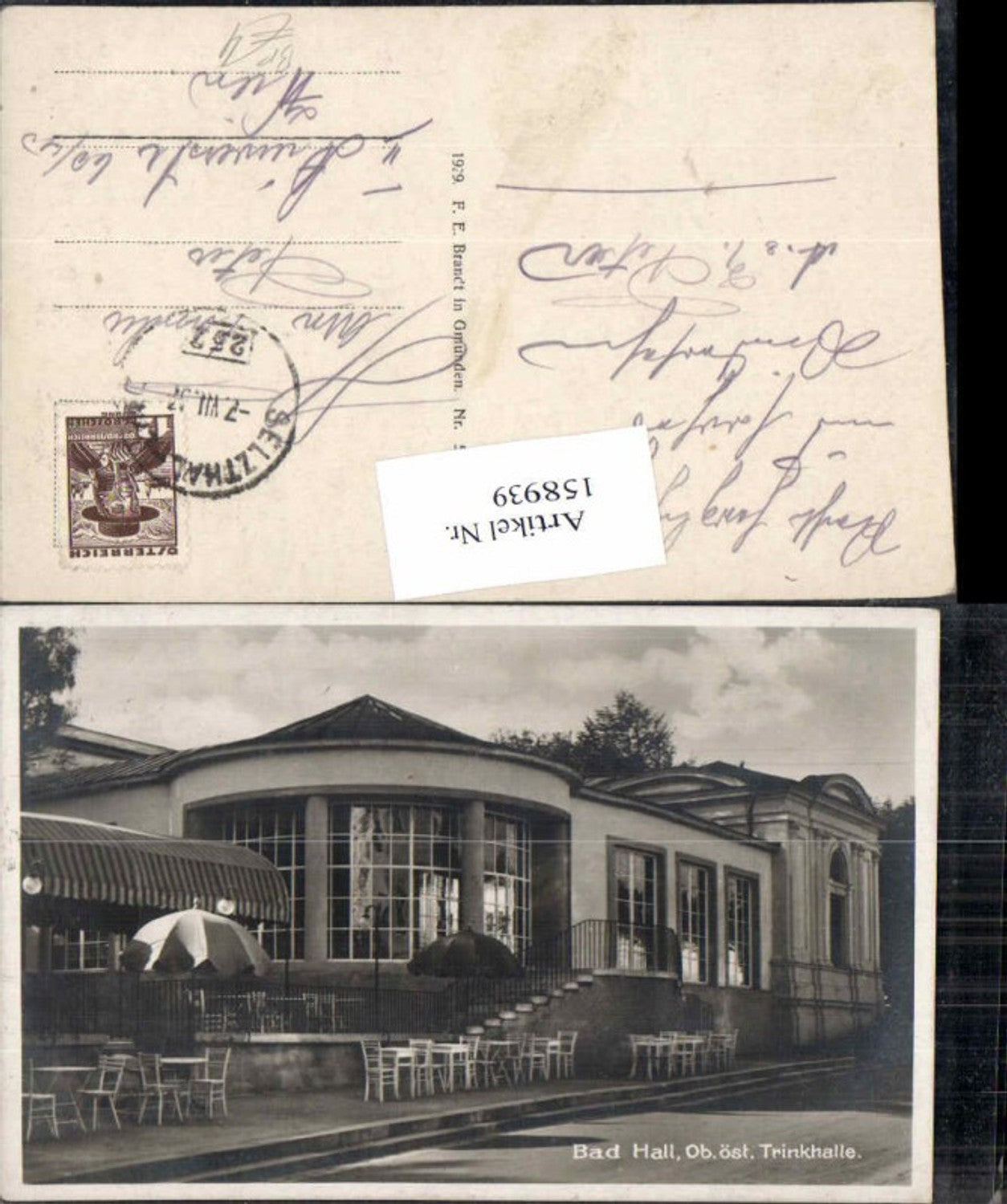 158939,Bad Hall Steyr Trinkhalle Bahnpost
