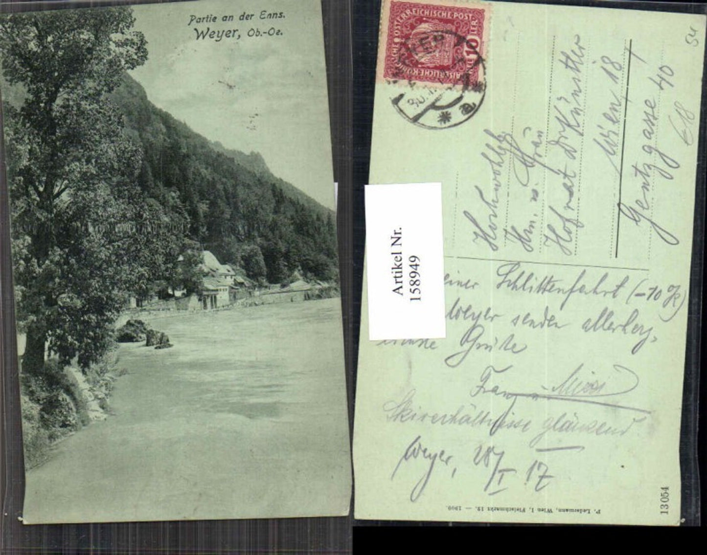 158949,Partie a.d. Enns Weyer 1909
