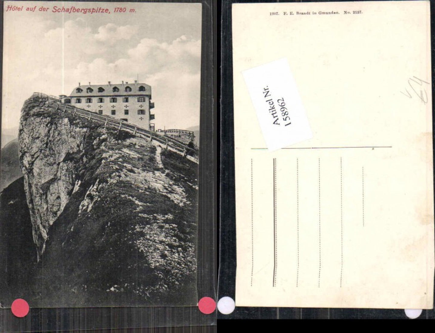 158962,Hotel auf dem Schafberg Schafbergspitze St Wolfgang Brandt 2137