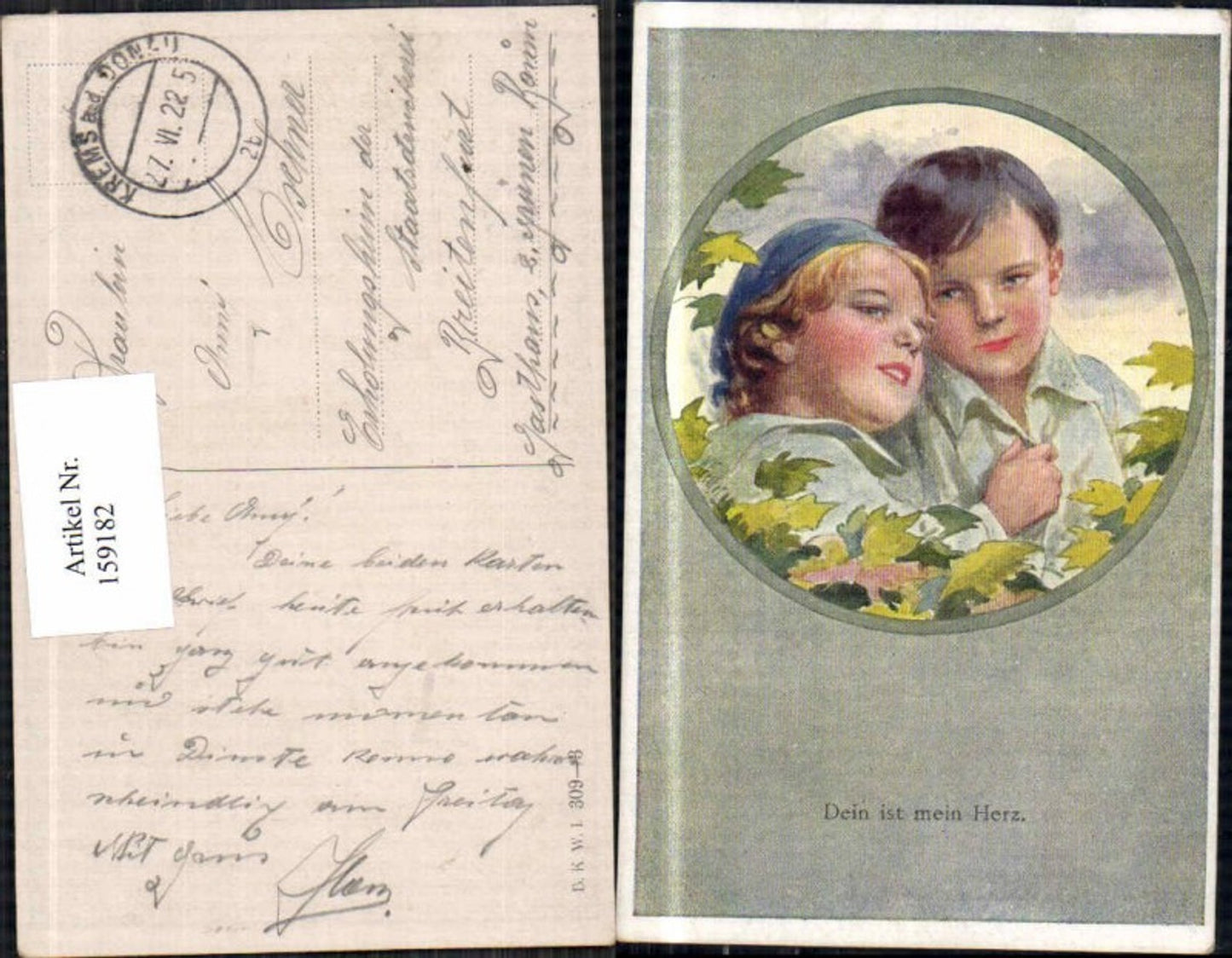 159182,Karl Feiertag Dein ist mein Herz B.K.W.I 309-3