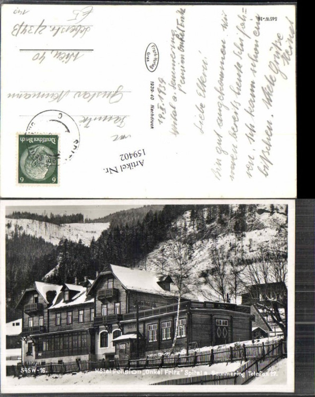 Alte Ansichtskarte – Old Postcard