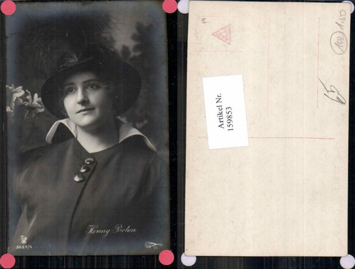 159853,Henny Porten m. Hut pub RPH 3687-4