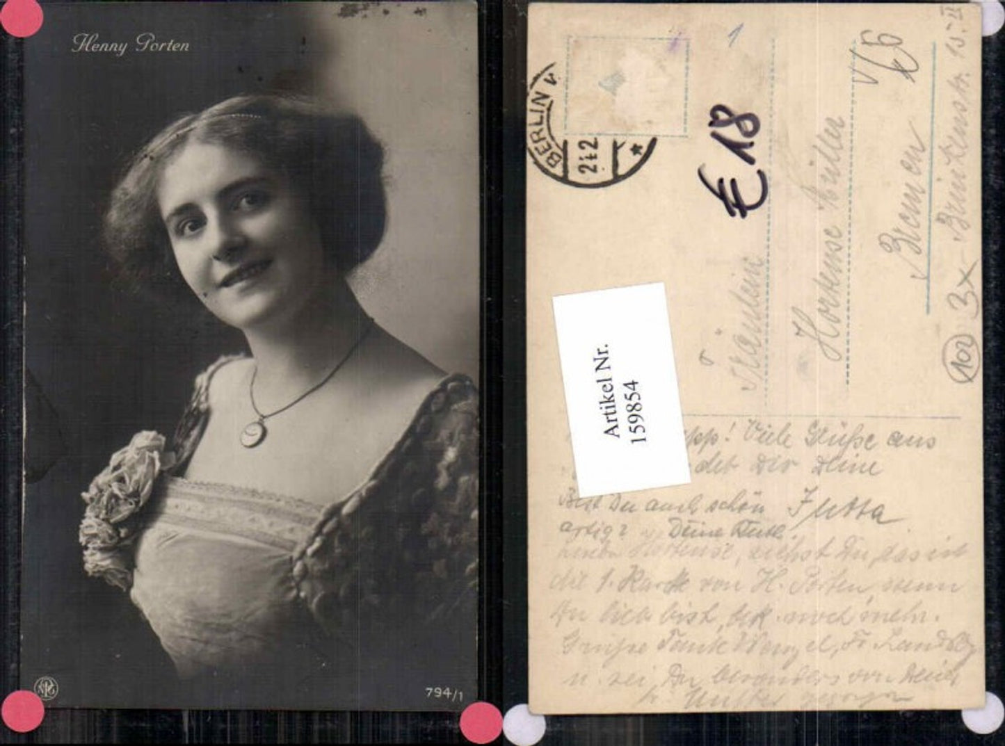 159854,Henny Porten pub NPG 794-1