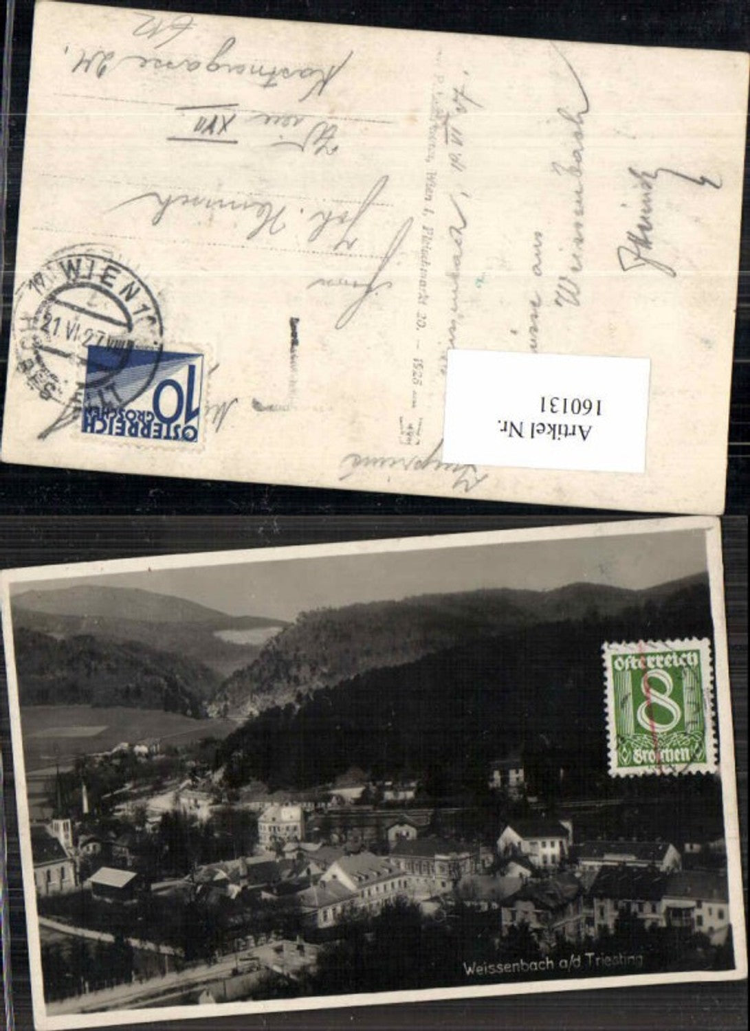 160131,Weissenbach a.d. Triesting 1925 seltene Fotokarte