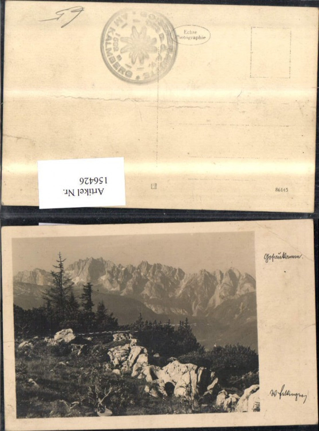 156426,Gosau Goiserer Hütte Kalmberg Bergansicht