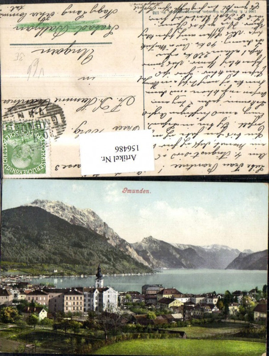 156486,Gmunden Traunsee pub F E Brandt 133