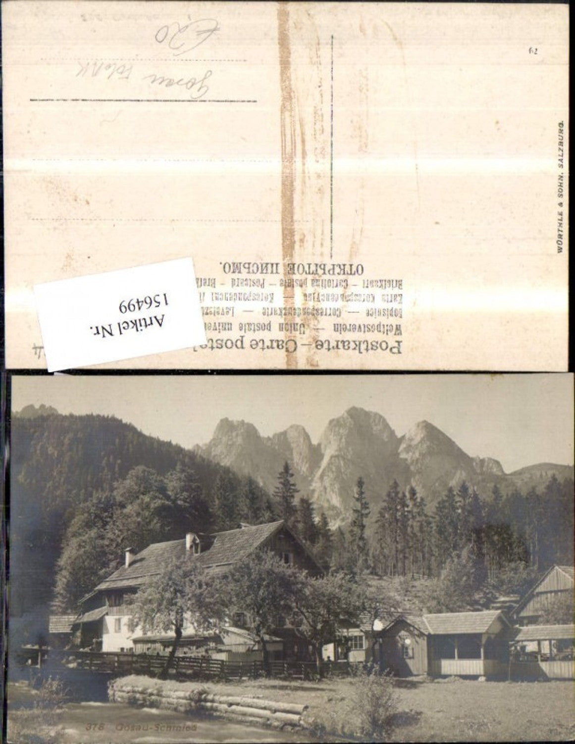156499,Gosau Foto Ak Schmied Ansicht Haus