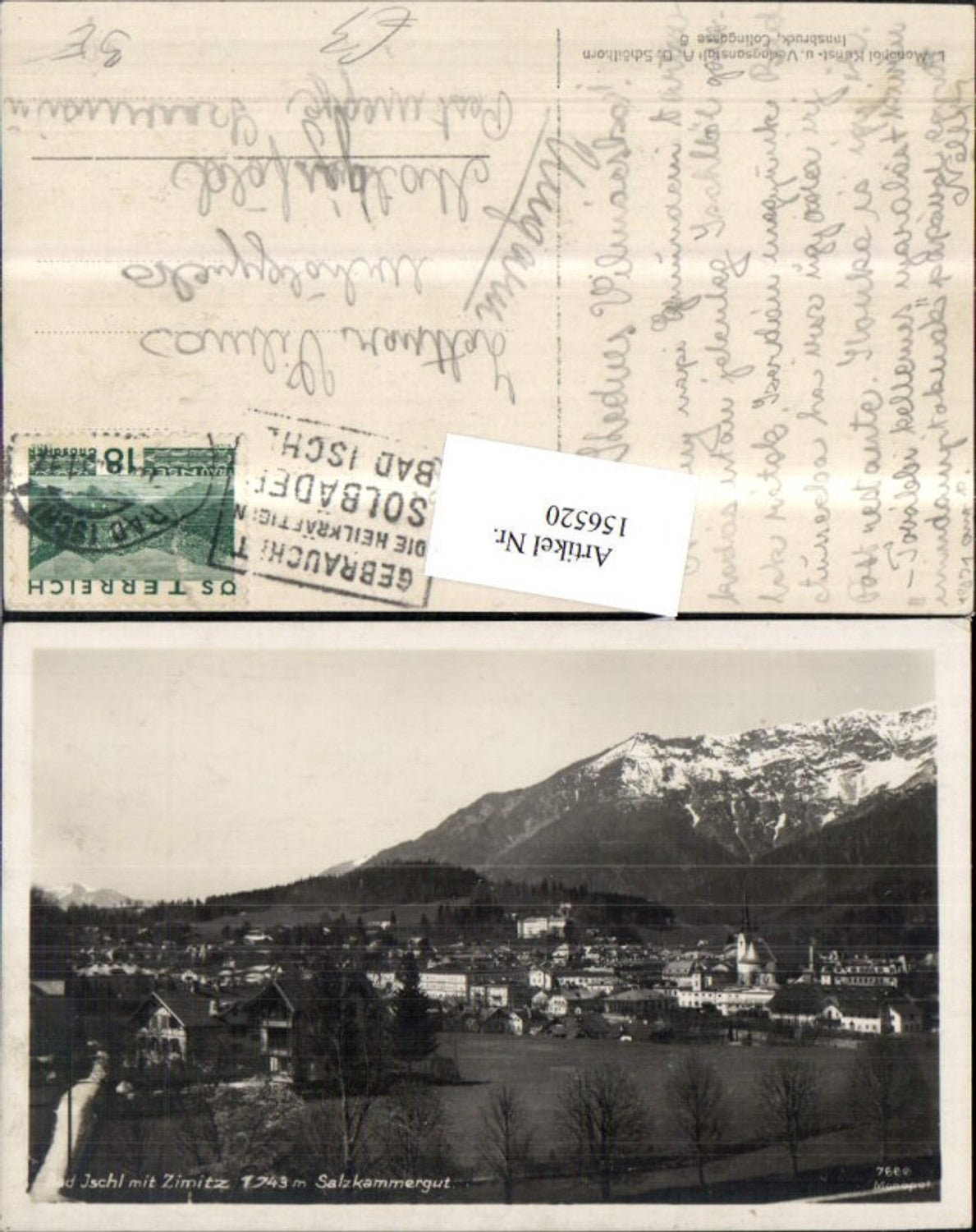 156520,Bad Ischl m. Zimitz Salzkammergut