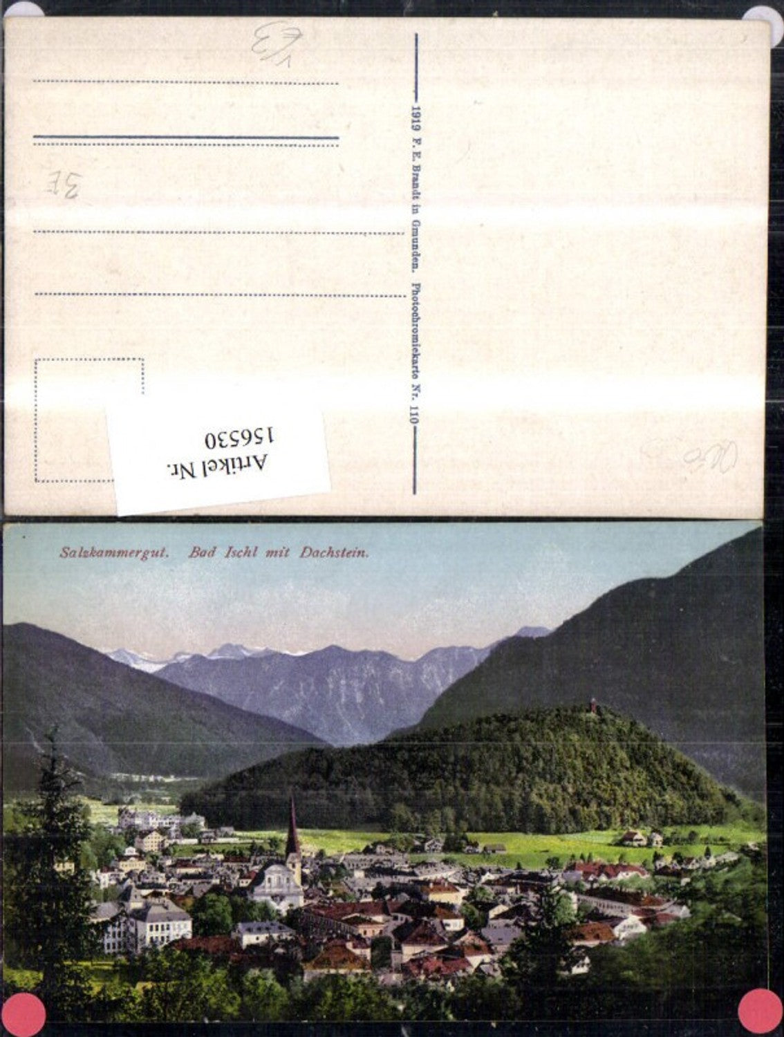 156530,Bad Ischl m. Dachstein Salzkammergut pub F E Brandt 110