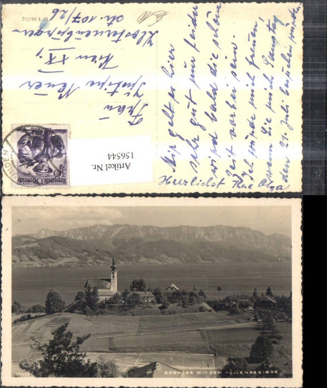 156544,Attersee m. d. Höllengebirge