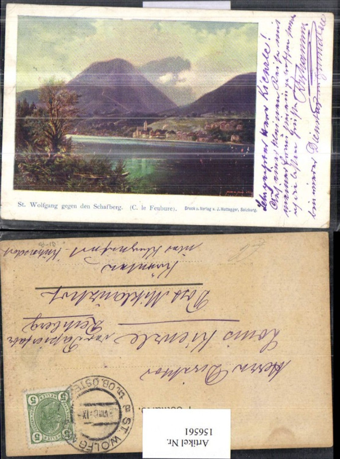 156561,St Wolfgang geg. d. Schafberg