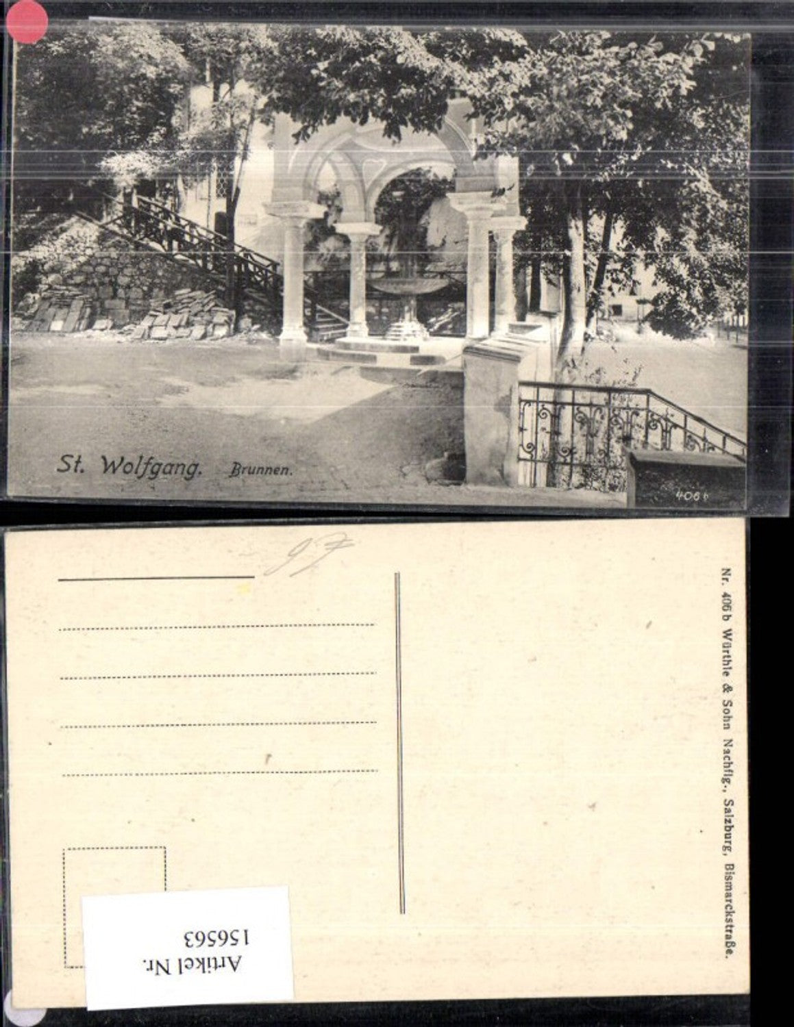 156563,St Wolfgang Brunnen Wolfgangsee