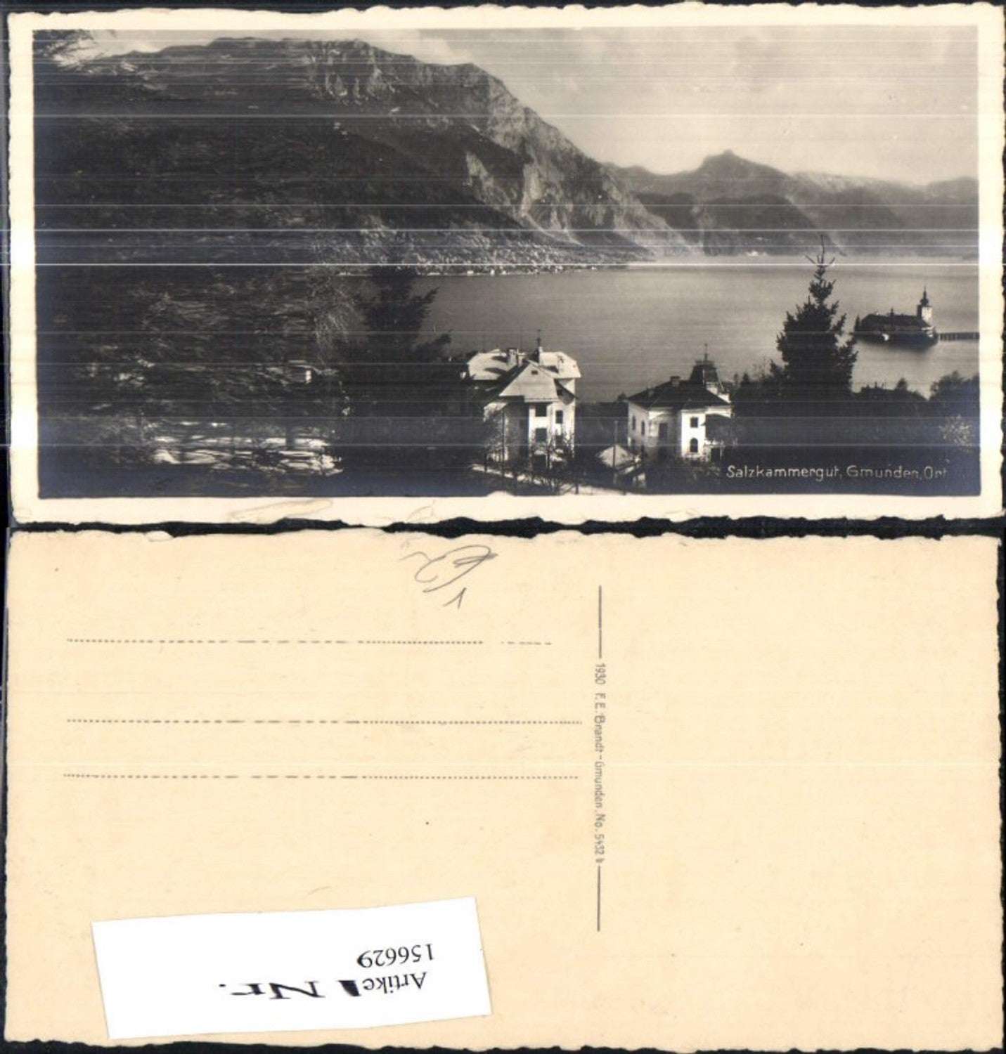156629,Gmunden Schloss Ort Orth Salzkammergut Traunsee pub F E Brandt 5432 b
