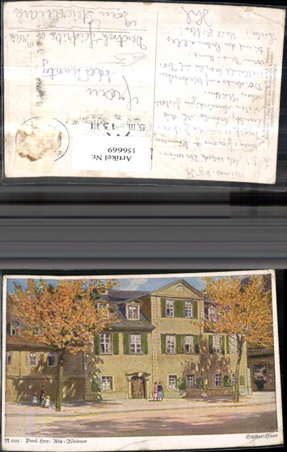 156669, Old Weimar Schiller House Artists Academy