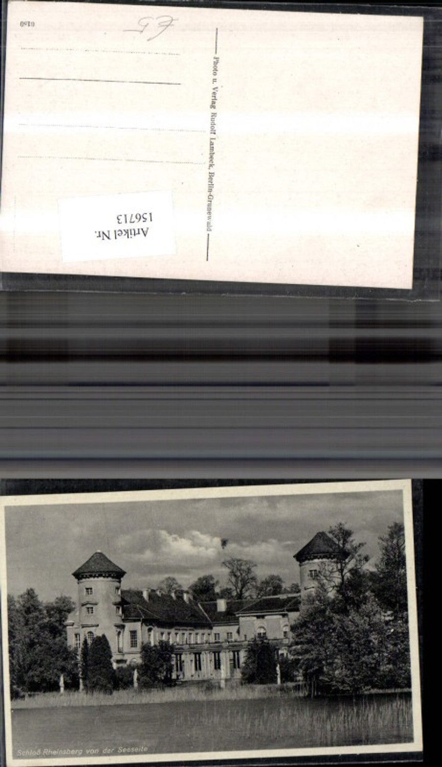 156713, Rheinsberg Schloss Rheinsberg vd Seeseite